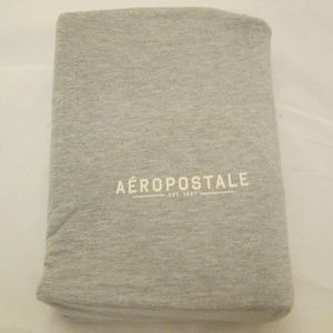 NEW Aeropostale Twin Jersey Knit Sheet Set, gray